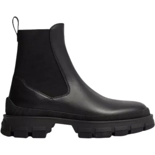 Chelsea Lederstiefel Moncler - Moncler - Modalova