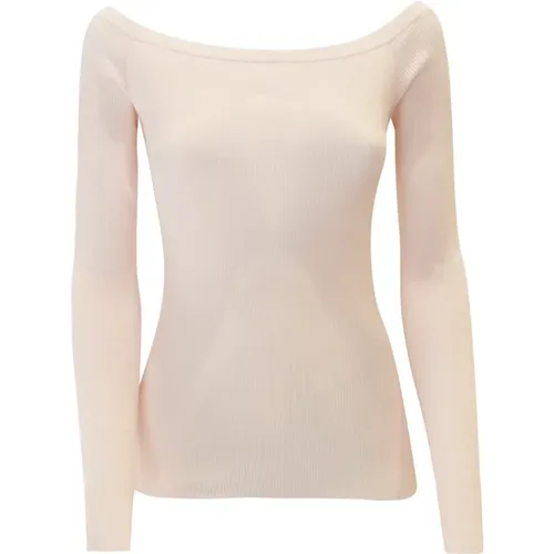 Peach Cotton Sweater Ss24 , female, Sizes: XS - P.a.r.o.s.h. - Modalova