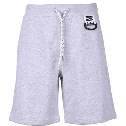 Hellgraue Bermuda Shorts für Herren , Herren, Größe: M - Bikkembergs - Modalova