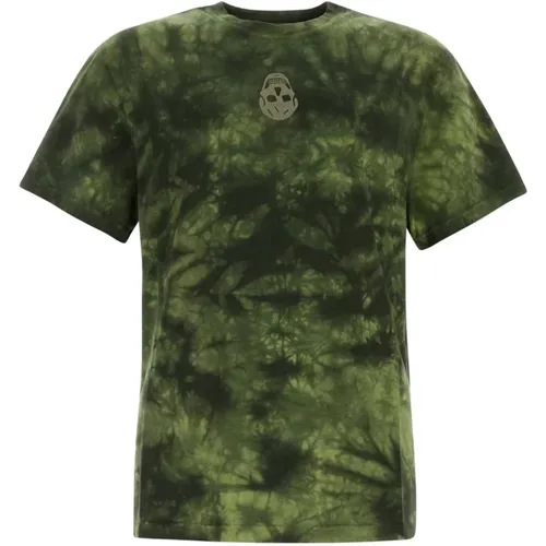 Stilvolles Grünes Baumwoll-T-Shirt , Herren, Größe: M - alexander mcqueen - Modalova