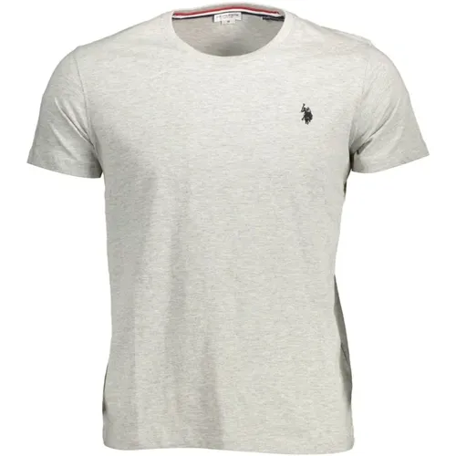 Logo Besticktes T-Shirt Baumwolle Rundhalsausschnitt - U.s. Polo Assn. - Modalova