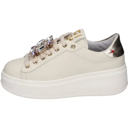 Leder Damen Sneakers , Damen, Größe: 36 EU - Gio+ - Modalova