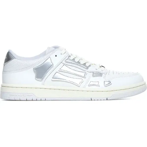 Weiße Metallic Low Top Sneakers , Damen, Größe: 38 EU - Amiri - Modalova