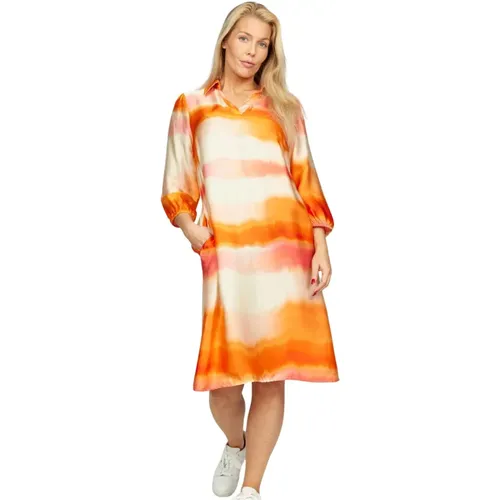 Orange Dress Shila.Hs24 , female, Sizes: 2XL, L, S - 2-Biz - Modalova