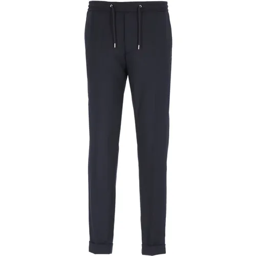 Blaue Woll-Tapered-Hose mit elastischem Bund - PS By Paul Smith - Modalova