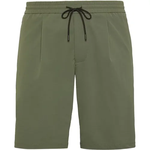 Bermuda Shorts aus Stretch-Recycling-Nylon,Short Shorts,Casual Shorts - Boggi Milano - Modalova