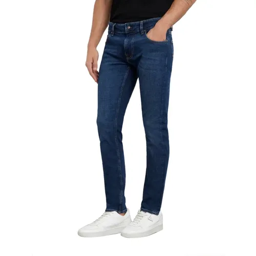 Slim Dark Denim Miami Jeans , male, Sizes: W29, W33, W31, W30, W34, W36, W32 - Guess - Modalova