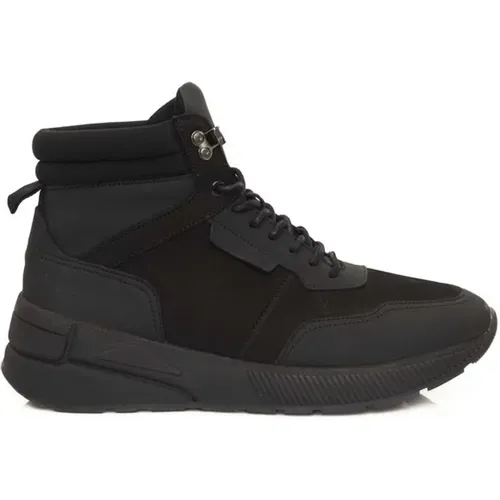 Leather High Top Sneaker , male, Sizes: 7 UK, 8 UK - Cerruti 1881 - Modalova