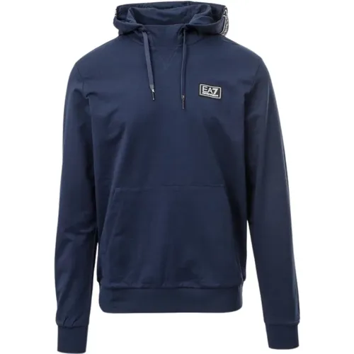 Navy Sweatshirt Autumn/Winter 2023/2024 , male, Sizes: L, 3XL - Emporio Armani EA7 - Modalova