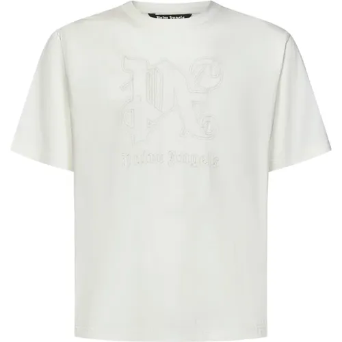 Weiße T-Shirts und Polos , Herren, Größe: M - Palm Angels - Modalova