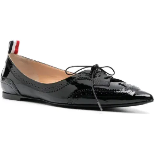 Flat shoes , female, Sizes: 3 1/2 UK, 3 UK, 4 UK, 4 1/2 UK - Thom Browne - Modalova