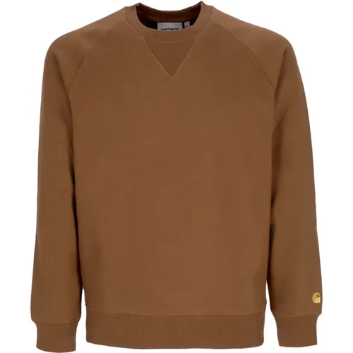 Chase Sweatshirt in Tamarind/Gold , Herren, Größe: L - Carhartt WIP - Modalova