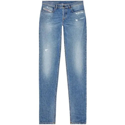 Tapered Regular Fit Denim Jeans , male, Sizes: W30, W32, W29, W31 - Diesel - Modalova