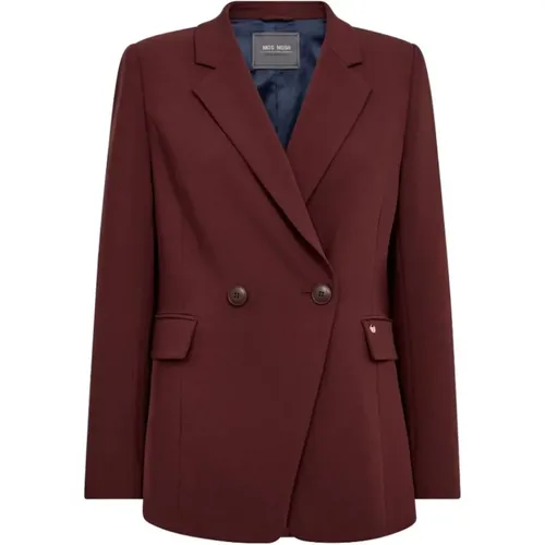 Burgund Kleid Jacke , Damen, Größe: S - MOS MOSH - Modalova