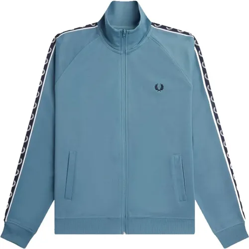 Contrast Tape Track Jacket , male, Sizes: M, L - Fred Perry - Modalova