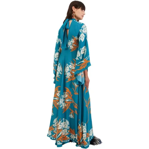 Magnifico Kleid (Placée),Maxi Kleid,Prächtiges platziertes Blumenkleid,Magnifico Dress (Placed) - La DoubleJ - Modalova