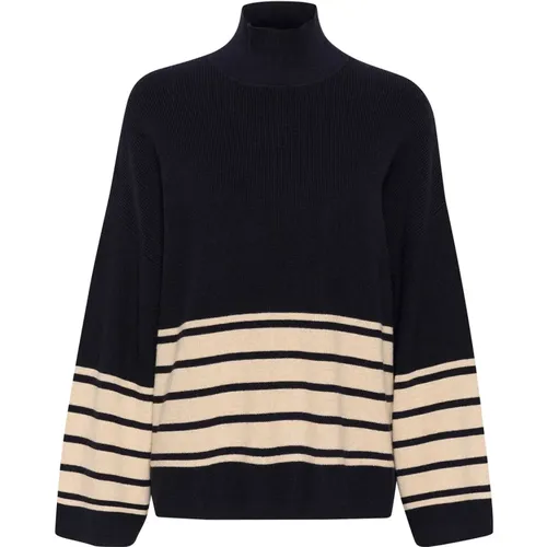 Striped Pullover Sweater Marine , female, Sizes: XL, L, S, XS - InWear - Modalova