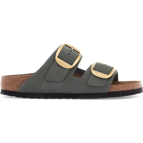 Gold Schnalle Ledersandalen - Birkenstock - Modalova