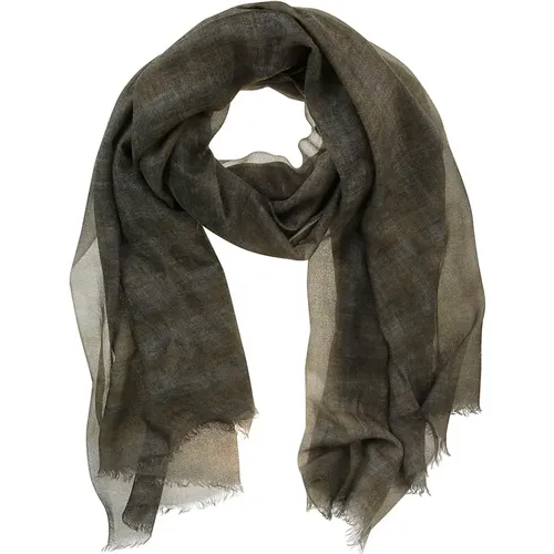 Wool Scarf with Frayed Edges , male, Sizes: ONE SIZE - Hindustrie - Modalova