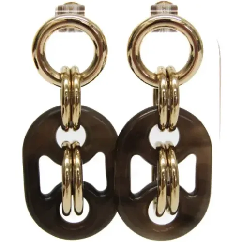 Pre-owned Metal earrings , female, Sizes: ONE SIZE - Hermès Vintage - Modalova