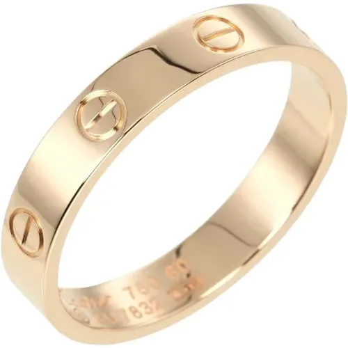 Pre-owned Metal rings , male, Sizes: ONE SIZE - Cartier Vintage - Modalova