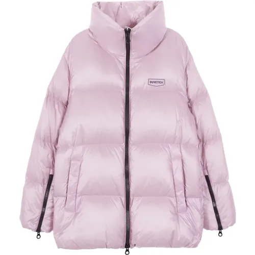 Leichte Lavendel Daunenjacke Sportliche Eleganz , Damen, Größe: XS - duvetica - Modalova