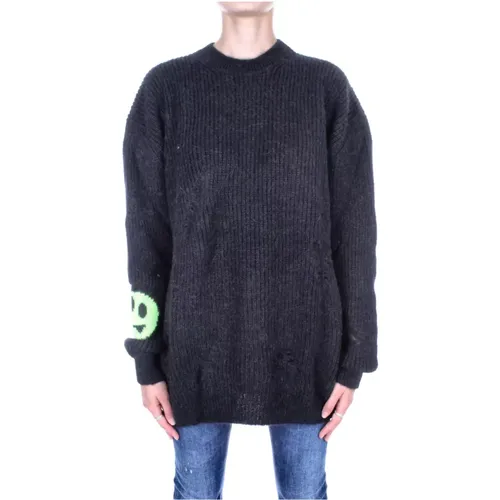 Schwarze Sweaters mit seitlichem Logo - BARROW - Modalova