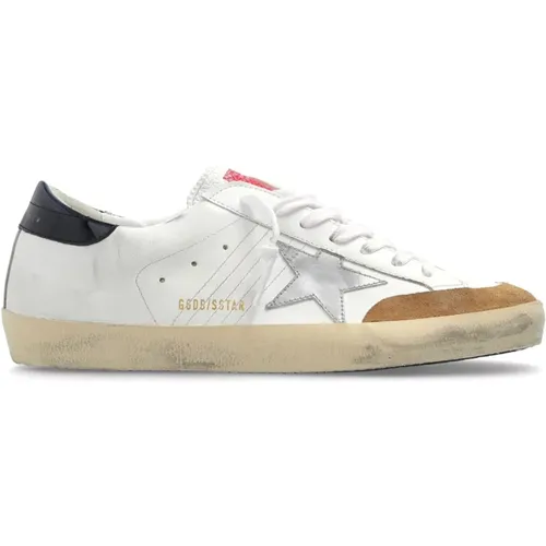 Leather Superstar Sneakers , male, Sizes: 7 UK, 8 UK - Golden Goose - Modalova