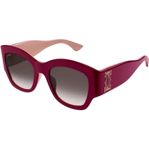 Stylish Sunglasses for Chic Look , unisex, Sizes: ONE SIZE - Cartier - Modalova