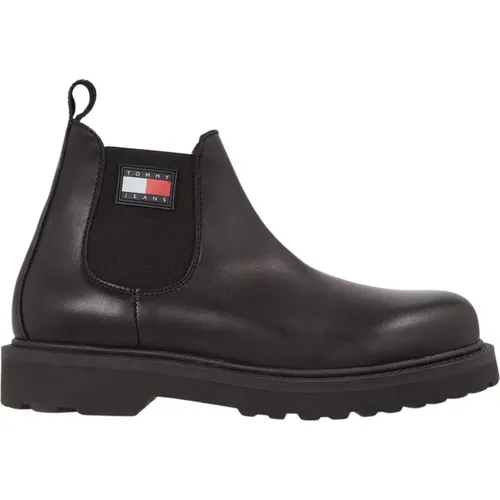 Schwarze Schnürschuhe - Tommy Hilfiger - Modalova