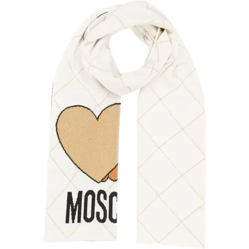 Abstrakter Multicolor Wollschal - Moschino - Modalova