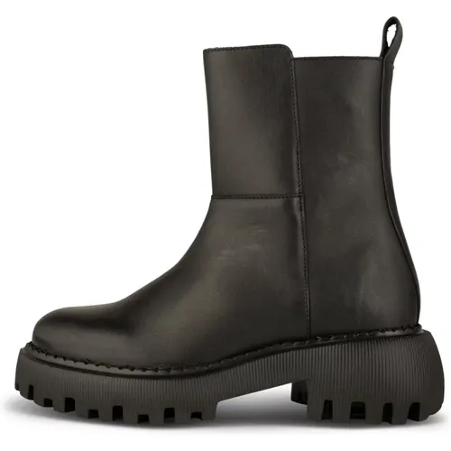 Zip Boot - Leder Chunky Sohle , Damen, Größe: 37 EU - Shoe the Bear - Modalova