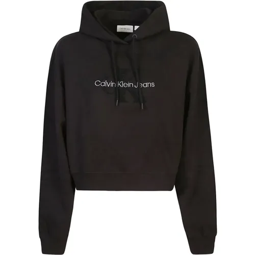 Schwarze Pullover für Männer , Damen, Größe: L - Calvin Klein Jeans - Modalova