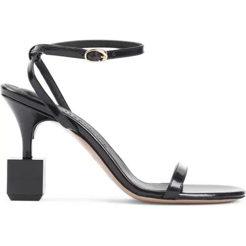 Schwarze Sandalen mit 9cm Absatz , Damen, Größe: 36 EU - Jacquemus - Modalova