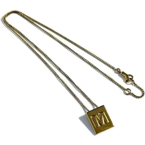 Pre-owned Metal necklaces , female, Sizes: ONE SIZE - Celine Vintage - Modalova