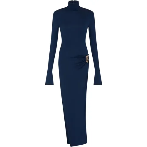 Blaues Sheath-Kleid mit Polokragen - Casablanca - Modalova