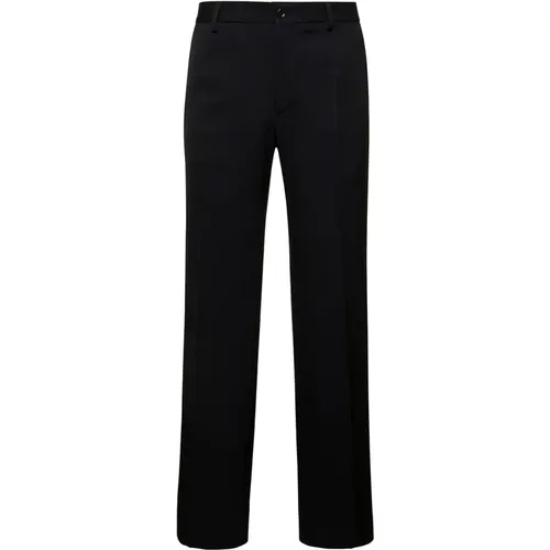 Straight Wool Trousers , male, Sizes: XL, M, L - Dolce & Gabbana - Modalova