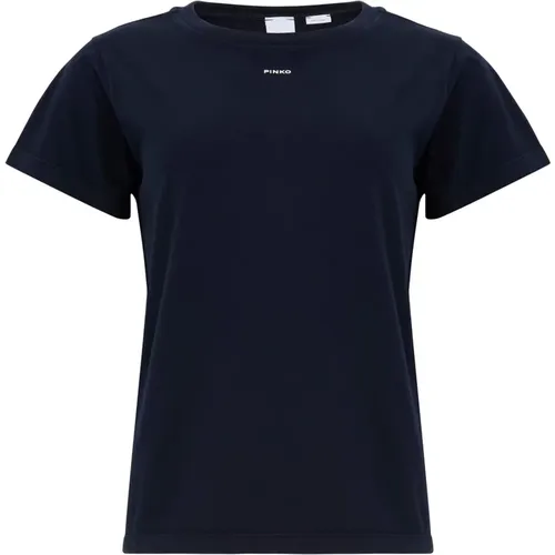 Blaue T-Shirts und Polos , Damen, Größe: XS - pinko - Modalova