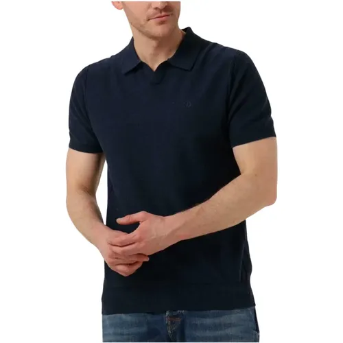 Herren Polo & T-Shirt Melange Slub , Herren, Größe: S - DSTREZZED - Modalova