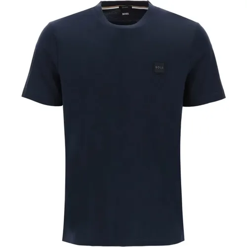 Logo Patch Cotton T-Shirt , male, Sizes: L, M, XL, 2XL, S, 3XL - Boss - Modalova