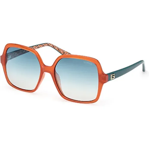 Stylish Sunglasses with Blue Lenses , female, Sizes: 57 MM - Guess - Modalova