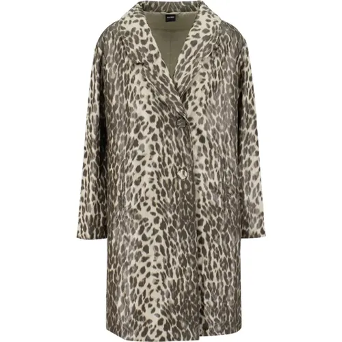 Leopard Print Nylon Coat , female, Sizes: XS, S - Aspesi - Modalova