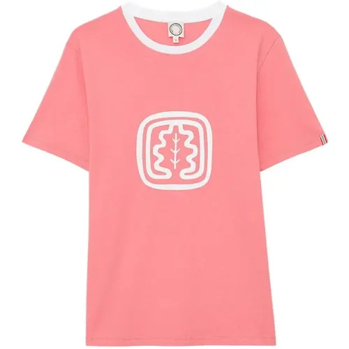 Oscar rosa Rundhals T-Shirt 7. , Damen, Größe: XS - Ines De La Fressange Paris - Modalova