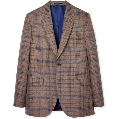 Braun Karierte Blazer Jacke - PS By Paul Smith - Modalova