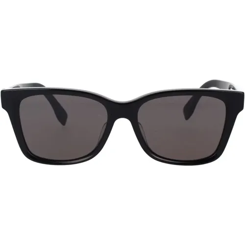 Glamorous Square Sunglasses with Dark Grey Lenses , unisex, Sizes: 54 MM - Fendi - Modalova