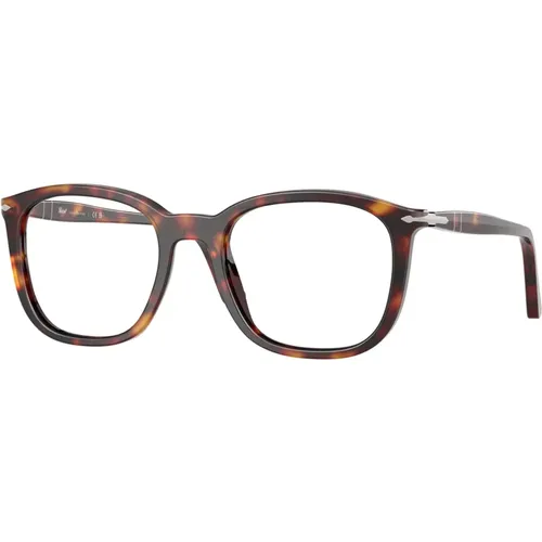 Stilvolle Brille in Braun , unisex, Größe: 52 MM - Persol - Modalova