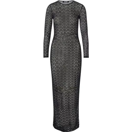 Mesh Logo Kleid , Damen, Größe: M - BARROW - Modalova