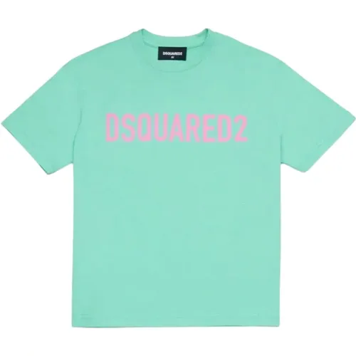 Bio-Baumwoll-T-Shirt für Kinder und Jungen - Dsquared2 - Modalova