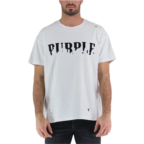 T-Shirts , Herren, Größe: M - Purple Brand - Modalova