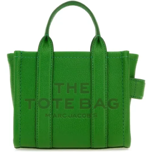 Grüne Leder Mikro Tote Tasche Handtasche - Marc Jacobs - Modalova